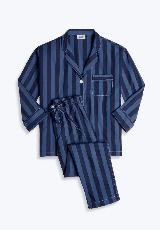 Marina Pajama Set in Blue Cabana Stripe Target pajama sets