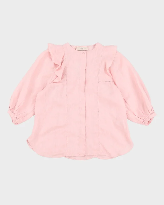 Weekend MaxMara Linen Pink Blouse - S Custom pajama sets with names