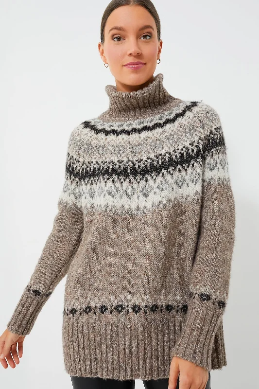 Brown Tinsbury Sweater Elegant sweaters