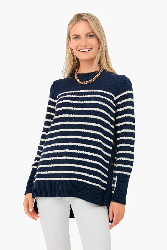 Navy Stripe Bar Harbor Sweater Layering sweaters