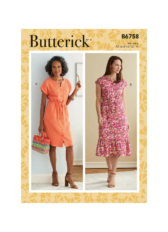 Butterick Dress B6758 Graduation midi dresses