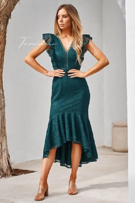 Chantelle Dress - Green Zara midi dresses