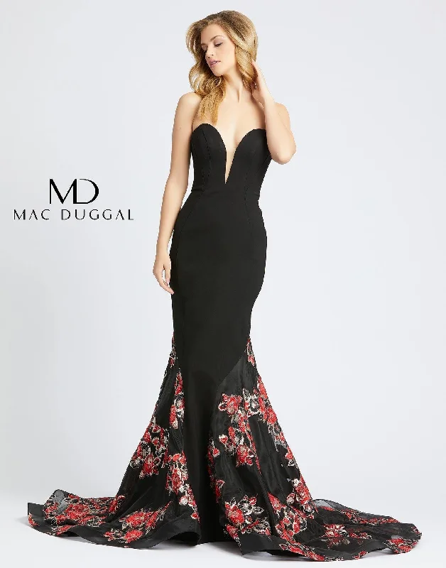 Mac Duggal 67673 Prom Long Strapless Formal Dress Corset maxi dresses