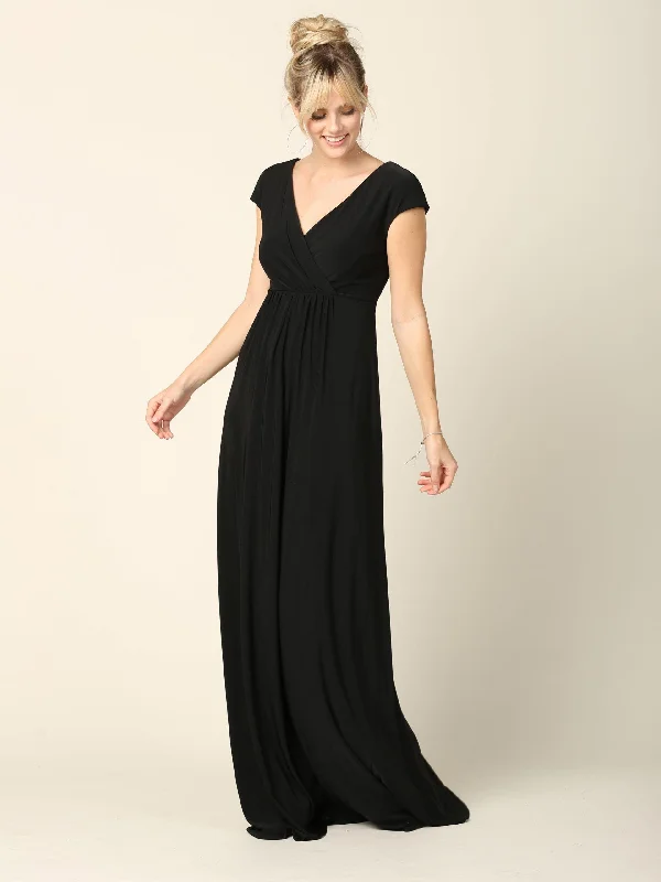 Mother of the Bride V Neck Long Formal Dress Sale Office maxi dresses