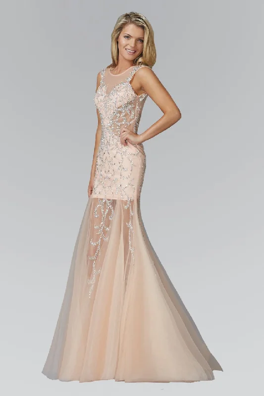 Elizabeth K - GL2153 Beaded Scoop Neck Trumpet Gown Best party dresses for formal events