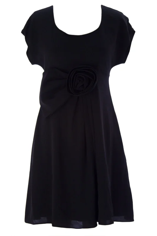 ARMANI COLLEZIONI Women's Black Above the Knee Shift Dress NMA60R $1,395 NWT Long unclassified dresses