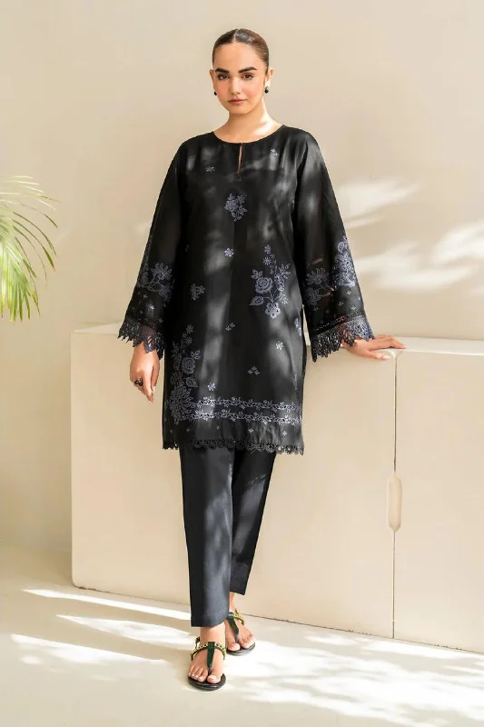 Black Lawn 2PC Suit Floral unclassified dresses