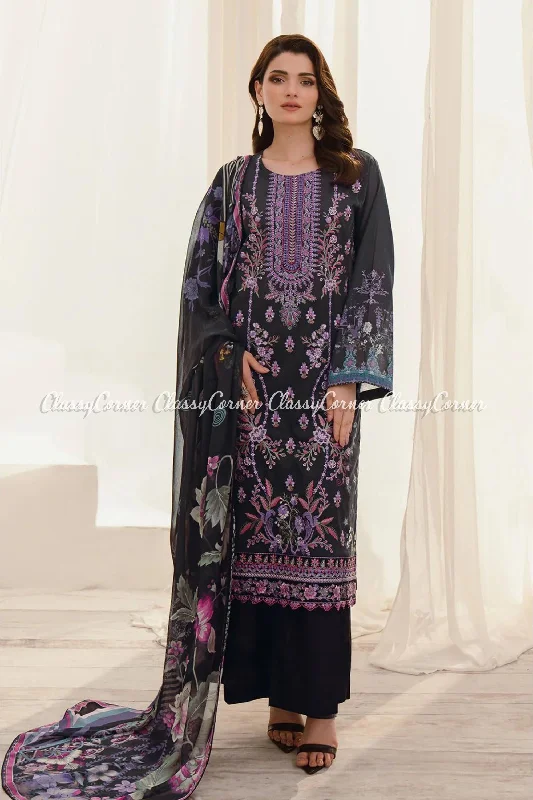 Black Lawn Pakistani 3PC Suit Festival unclassified dresses