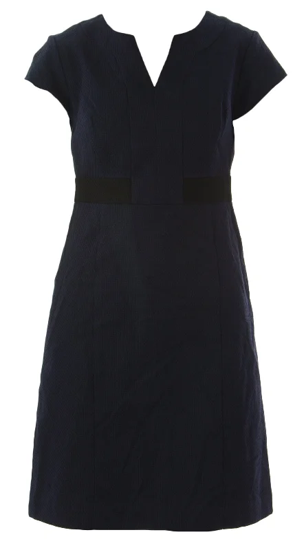 BODEN Women's Navy Notch Neck Shift Dress WH630 $168 NWOT Pastel unclassified dresses