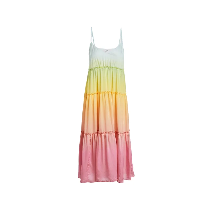 CAMI Women's Rainbow Sleeveless V-Neck Dress #222 M NWT Sleeveless unclassified dresses