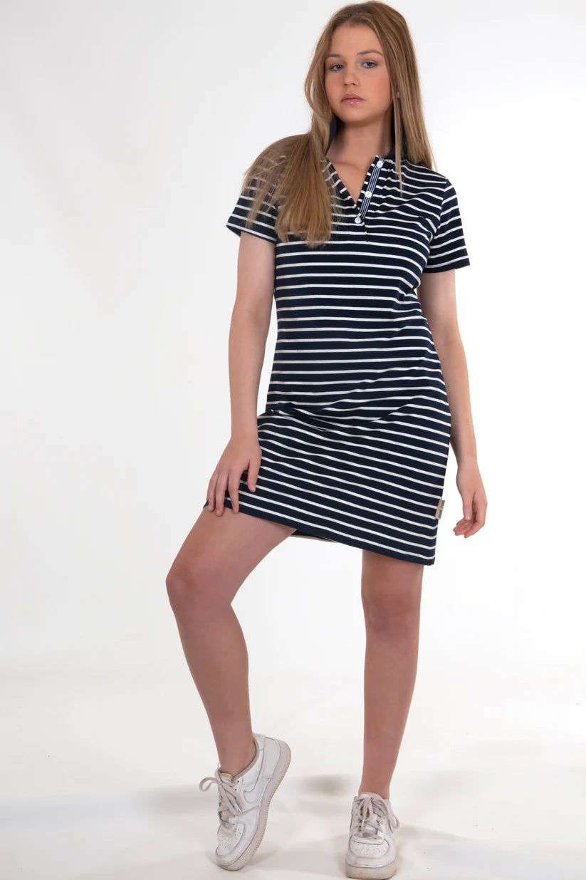 Bullrush - Ladies Polo Dress 22 in Navy Stripe Best-selling unclassified dresses