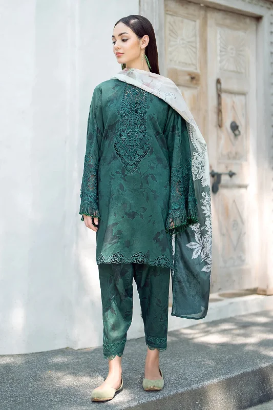 Dark Green Formal Wear Lawn Suit Color block unclassified dresses