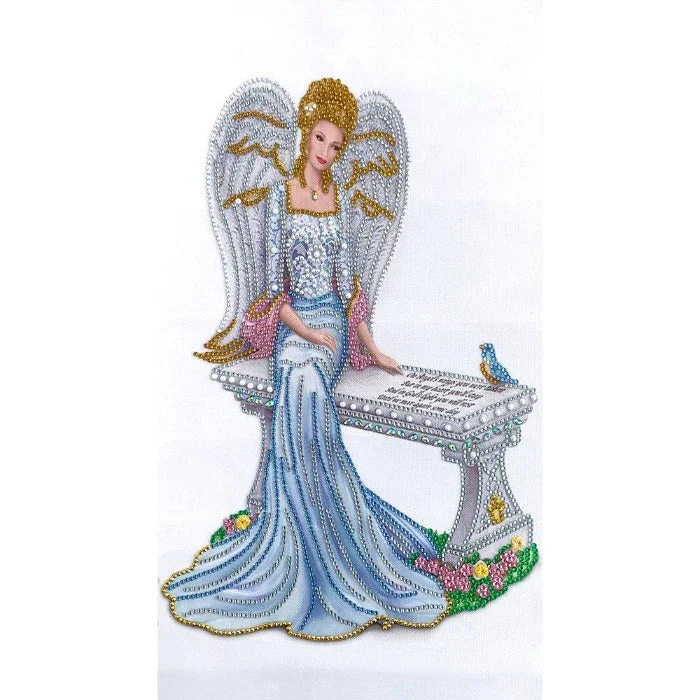 Diamond Painting - Crystal Rhinestone - Sitting Angel (30*50cm) Engagement unclassified dresses