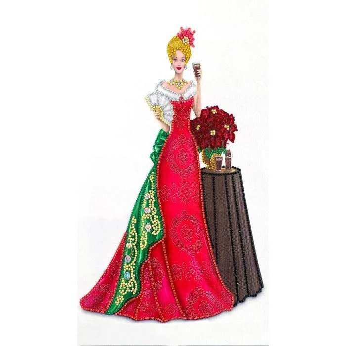 Diamond Painting - Crystal Rhinestone - Red Dress Lady (30*50cm) Beach unclassified dresses