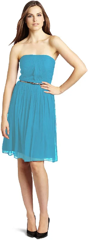 Donna Morgan Women's Blue/Green Silk Chiffon Dress Size 18 $189 NWT Dark color unclassified dresses