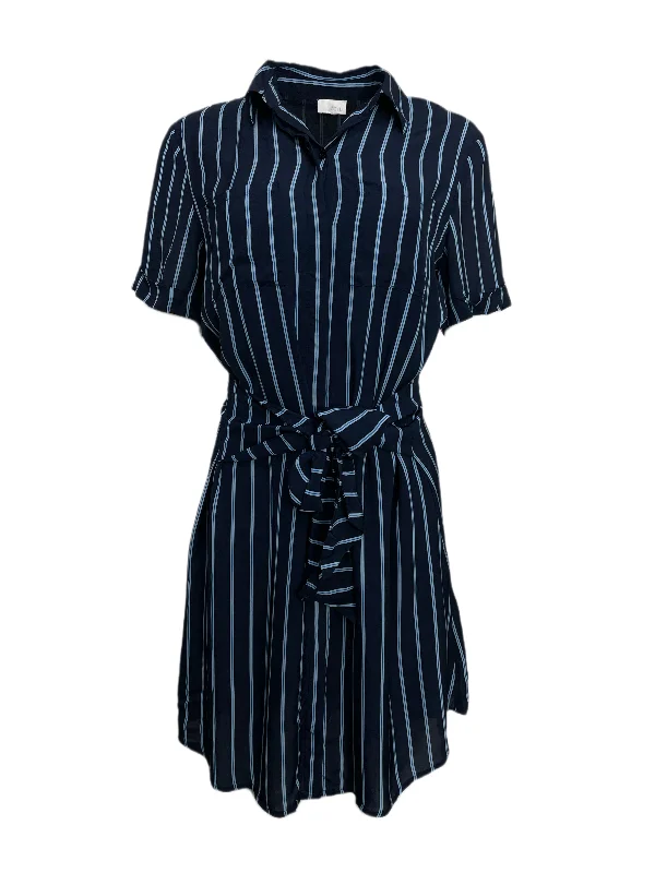 ECRU Women's Navy Stripe Keaton Dress #6202 S NWT Color block unclassified dresses