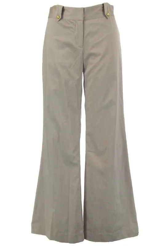 ELIZABETH MCKAY Silver Cotton Blend Katherine Dress Pants 1071 $195 NWT Lounge unclassified dresses