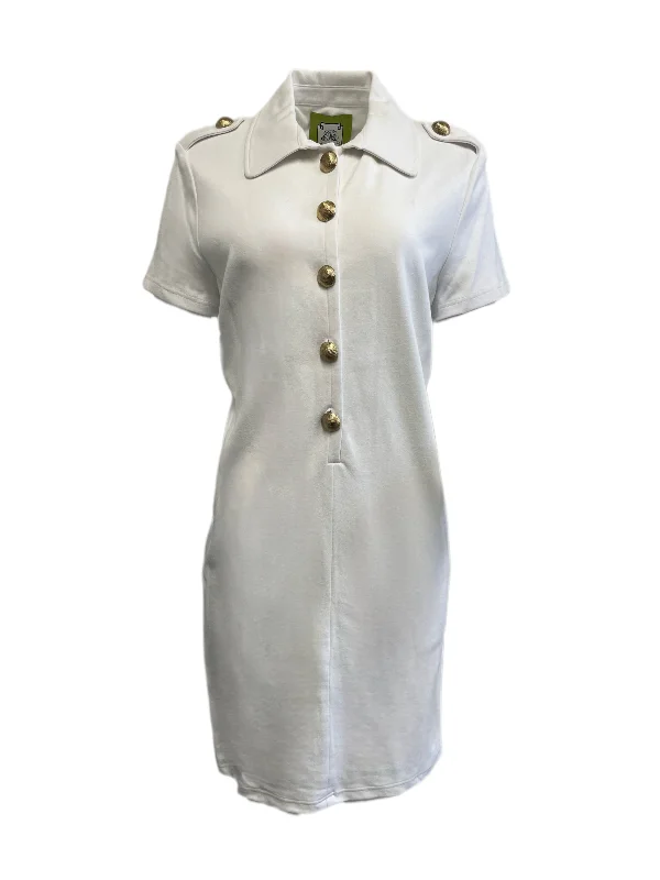 ELIZABETH MCKAY Women's White Annapolis Dress #7064 XL NWT Tiered unclassified dresses