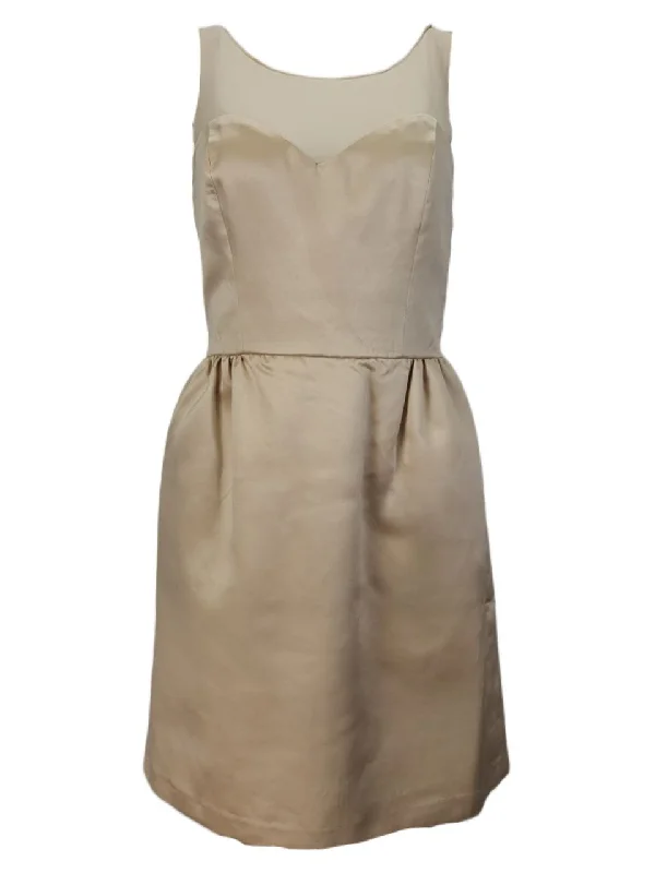 ERIN Women's Beige Back Bows Wiona Dress #40811854660 8 NWT Elegant evening unclassified dresses