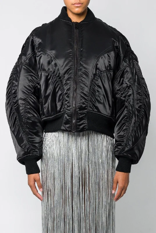 Mugler Shiny Bomber Boho unclassified dresses