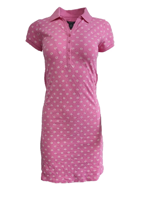 GANT Women's Bubblegum Pink Happy Flower Dress Size Small NWT Smocked unclassified dresses