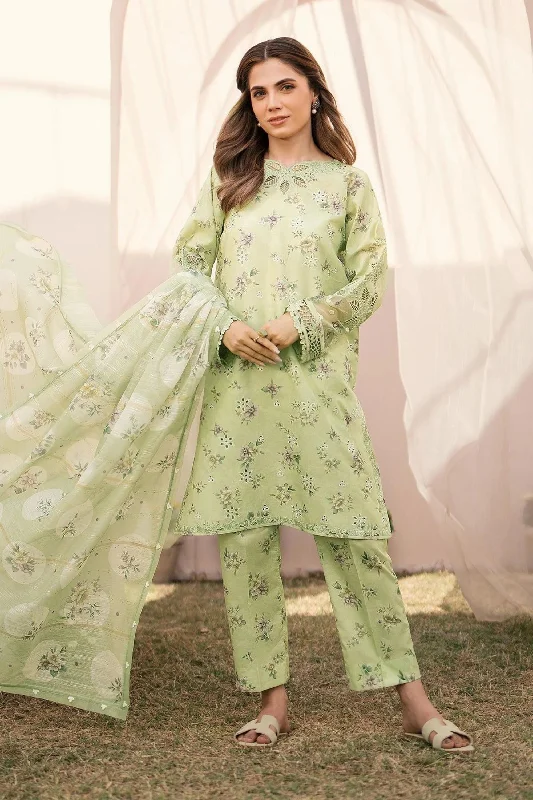 Green 3pc Lawn Salwar Kameez Winter unclassified dresses