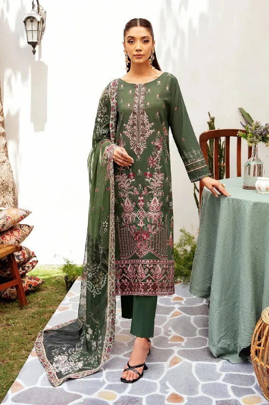 Green 3pc Lawn Salwar Kameez Spring unclassified dresses