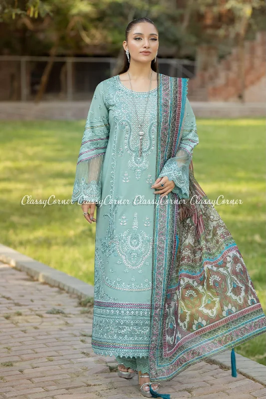 Green Lawn Pakistani 3PC Suit Plus size unclassified dresses