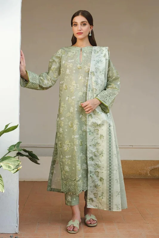 Green Pakistani Lawn Suit High-end unclassified dresses