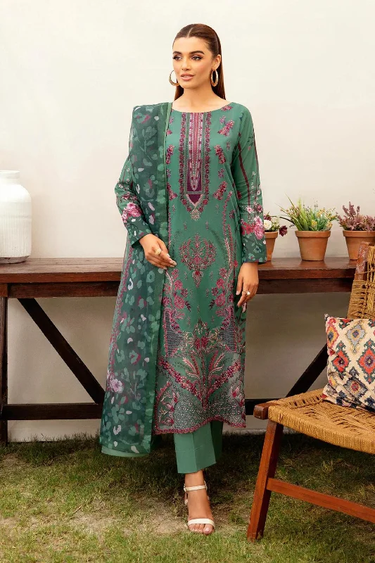 Green Pink 3pc Lawn Suit Minimalist unclassified dresses