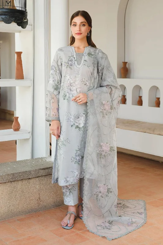 Grey 3pc Lawn Salwar Kameez Spring unclassified dresses