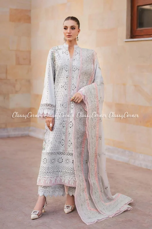 Grey Pink Lawn Salwar Kameez Popular unclassified dresses