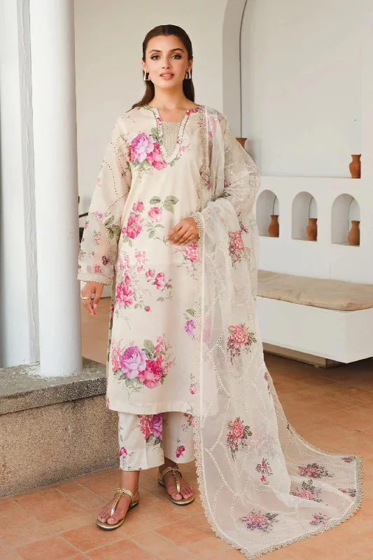 Ivory White 3pc Lawn Suit Office unclassified dresses