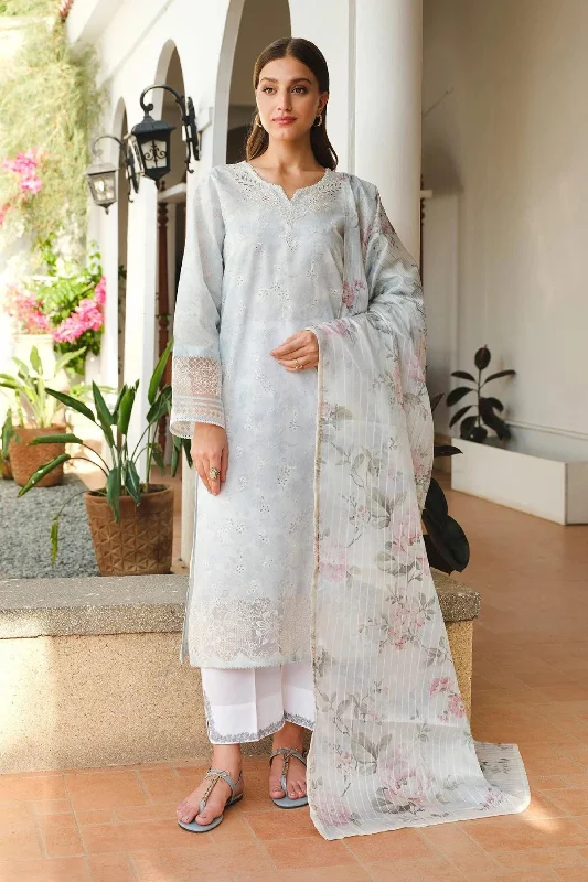 Light Grey 3pc Lawn Salwar Kameez Sexy unclassified dresses