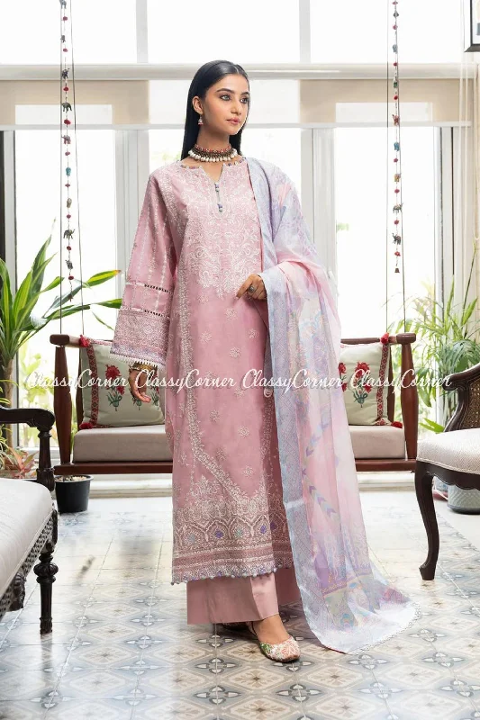 Light Pink Lawn Salwar Kameez Date night unclassified dresses