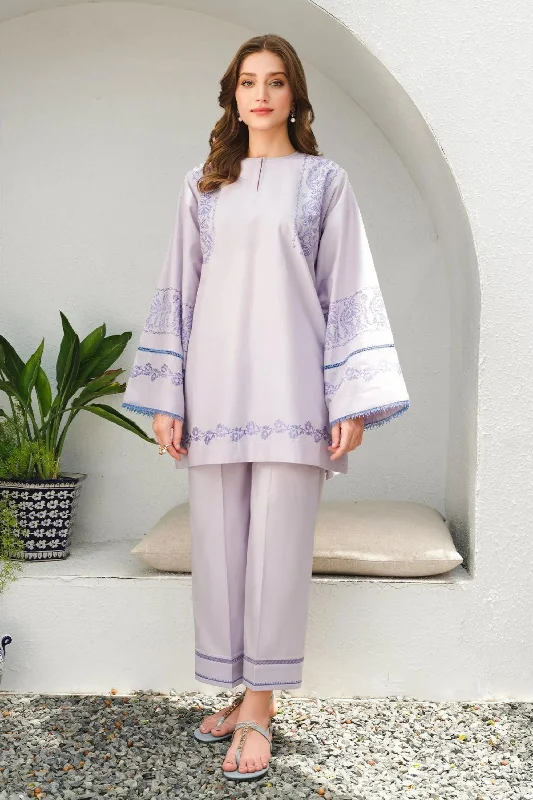 Lilac Lawn Readymade Semi Formal Suit Color block unclassified dresses