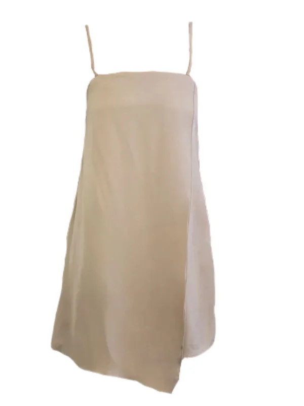 MADISON THE LABEL Women's Beige Layered Shift Dress #MS0098 X-Small NWT Flowy unclassified dresses