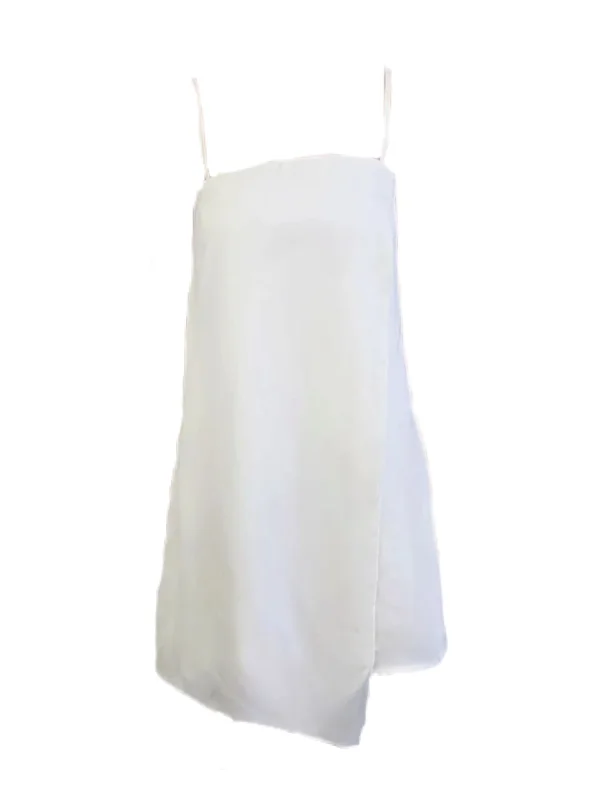 MADISON THE LABEL Women's White Layered Shift Dress #MS0098 X-Small NWT Festival unclassified dresses