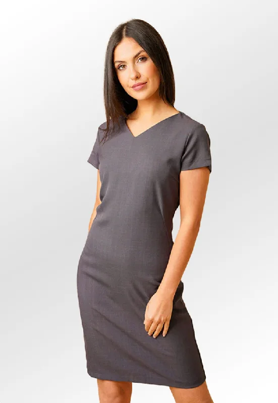 Manon Flattering V Neck Salon Dress Comfortable unclassified dresses