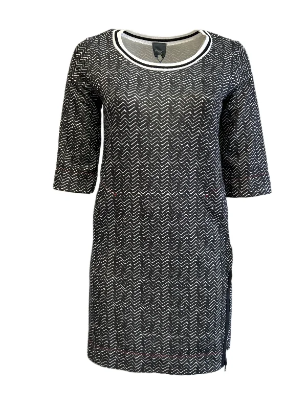 Marina Rinaldi Women's Black Odissea 3/4 Sleeve Jersey Dress Size S NWT Silk unclassified dresses