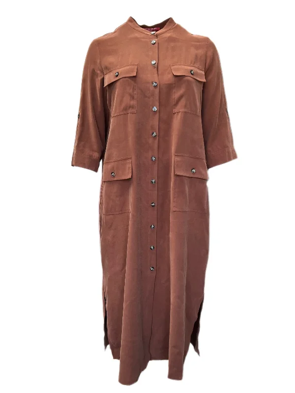 Marina Rinaldi Women's Brown Dadaista Button Down Shift Dress Size 16W/25 NWT Plus size unclassified dresses