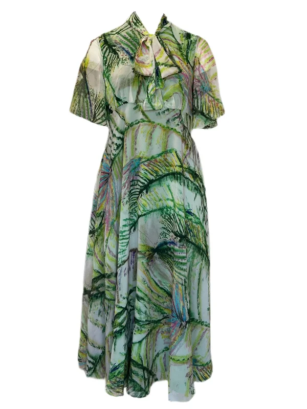 Marina Rinaldi Women's Green Discorso Shift Dress NWT Smocked unclassified dresses