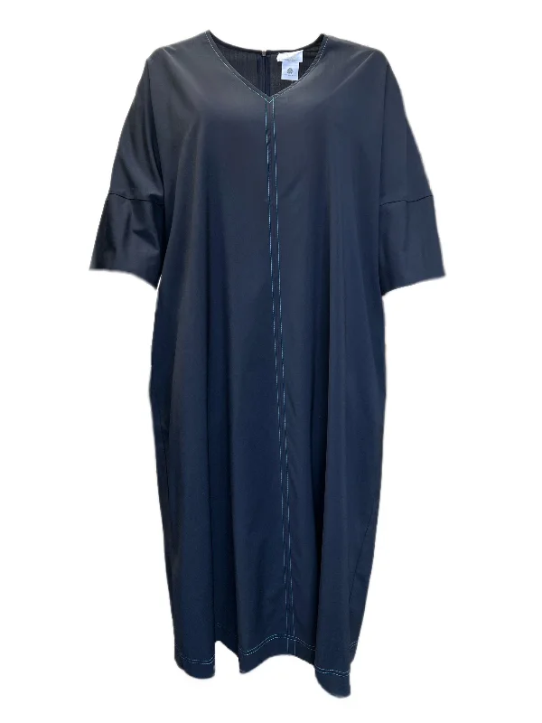 Marina Rinaldi Women's Navy Danae Virgin Wool Shift Dress NWT Embroidered unclassified dresses