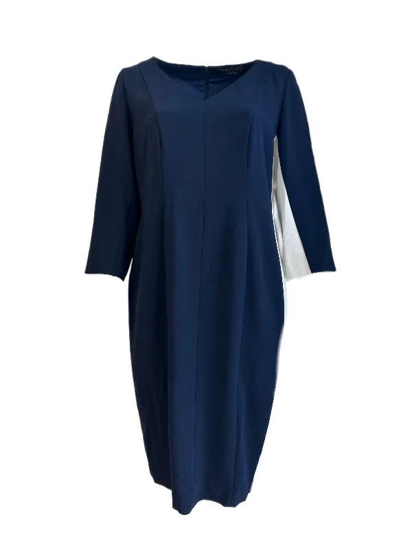 Marina Rinaldi Women's Navy Dentro Shift Dress Size 22W/31 NWT Best-selling unclassified dresses