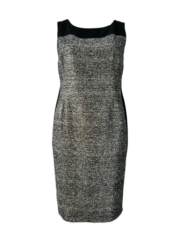 Marina Rinaldi Women's Nero Duo Sleeveless Tweed Dress Size 16W/25 NWT Backless unclassified dresses