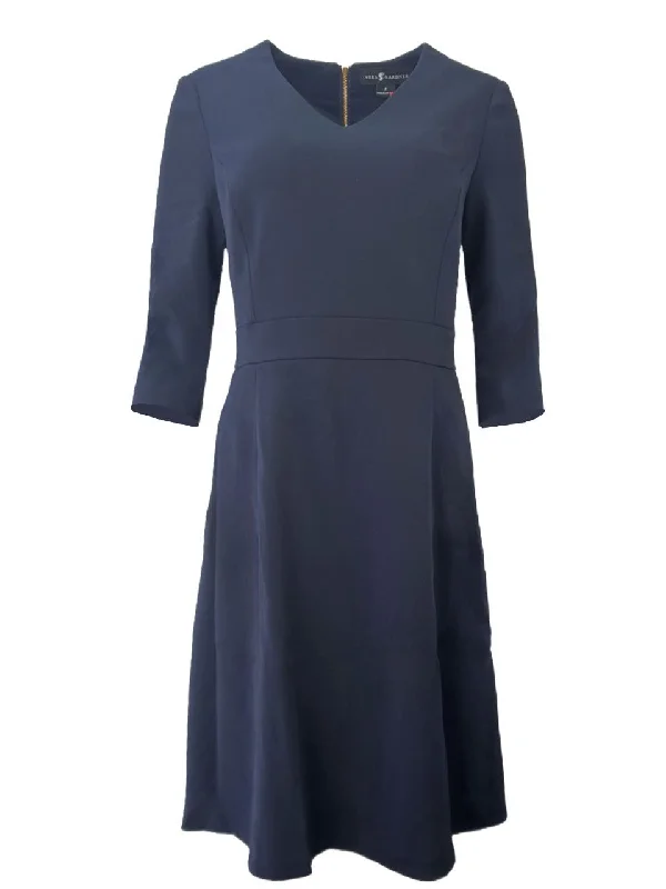 NORA GARDNER Women's Blue 1/2 Sleeve Alexandra A-Line Dress #NV 8 NWT Neutral tone unclassified dresses