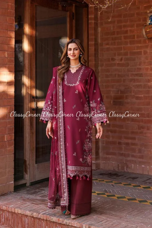 Pakistani Lawn 3PC Salwar Kameez Vacation unclassified dresses