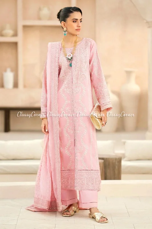 Pastel Pink Lawn Salwar Suit Luxury unclassified dresses