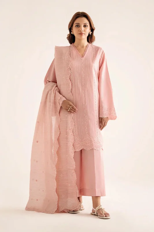 Peony Pink 3pc Lawn Suit Lace unclassified dresses