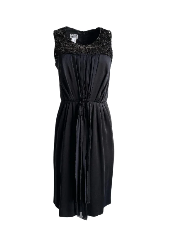 PHILOSOPHY Women's Black Beadeed Sleeveless Silk Dress GV0431 $489 NEW Casual chic unclassified dresses